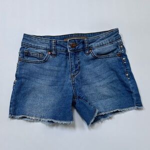 Joe’s Jeans Kids The Markie Destructed denim Jean shorts size 14